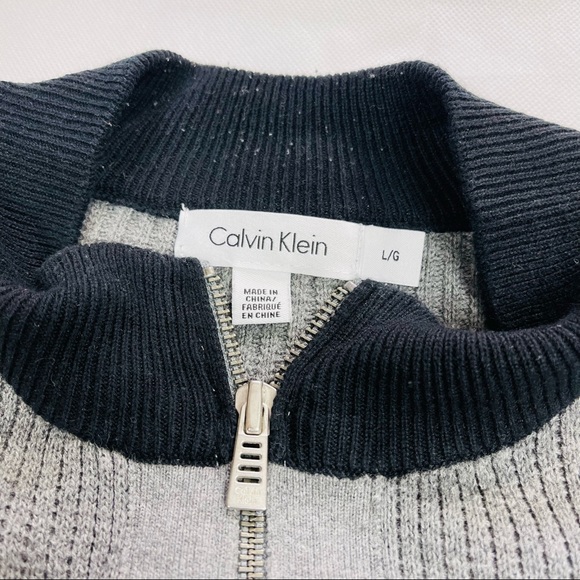 Calvin Klein Men Sweater Jacket Long Sleeve size: Large - Picture 6 of 12